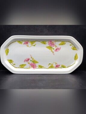 Vintage Toscany Collection Portsmouth Platter Serving Tray Floral Japan READ